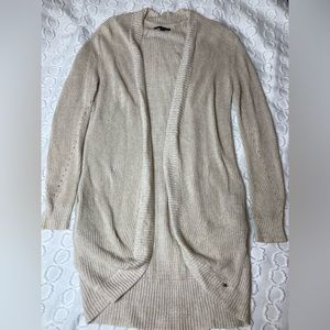 American Eagle long beige/tan sweater size M